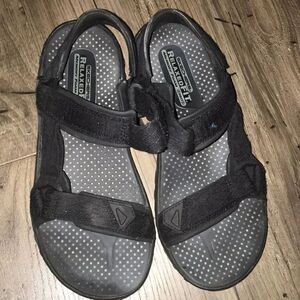 Skechers Black men’s Aqua Blk Strap waterproof beach casual resort sandals